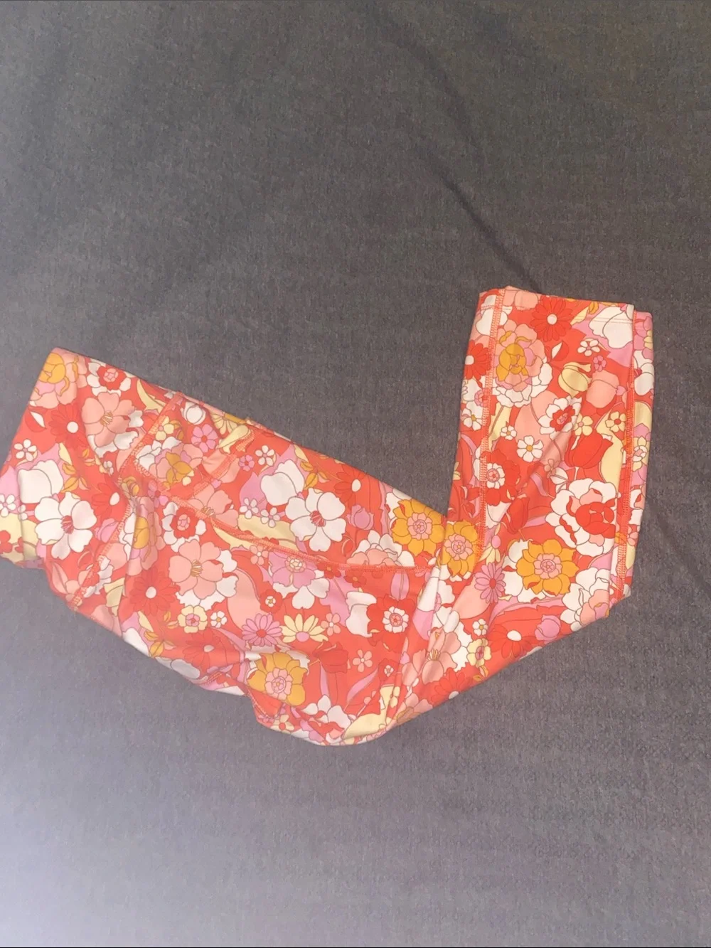 Avia Red Floral Girls' Leggings